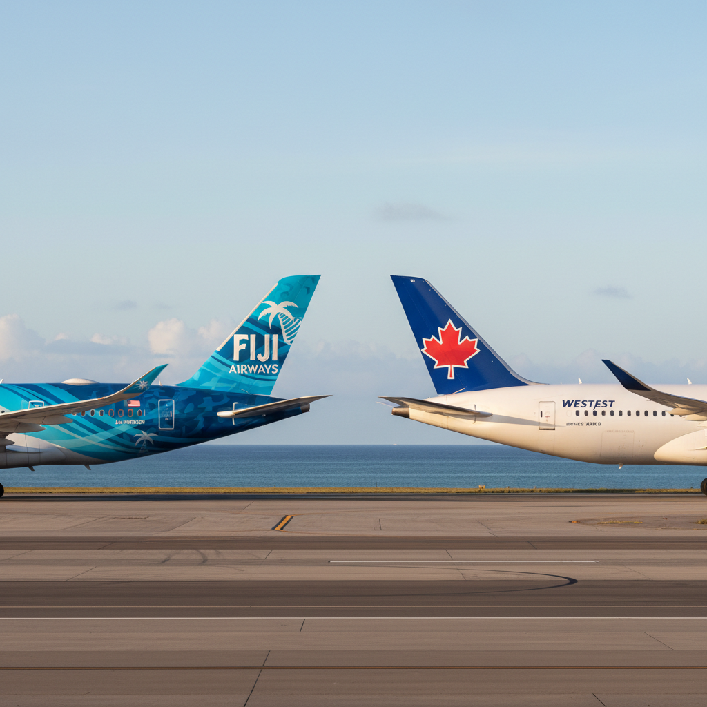 Fiji Airways ve WestJet'ten Yeni Kodu Paylaşım Anlaşması
