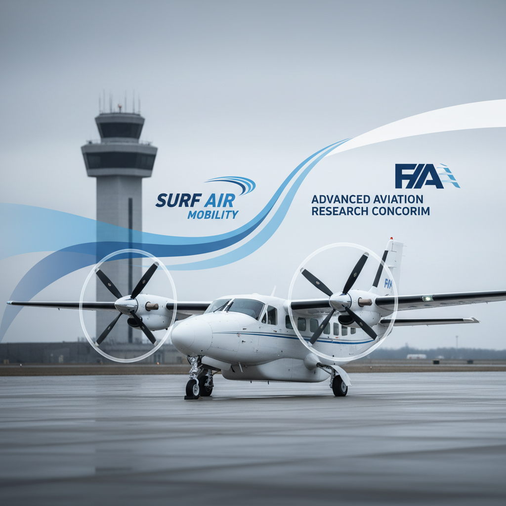 Surf Air Mobility, FAA'nın İleri Havacılık Araştırma Konsorsiyumuna Katıldı