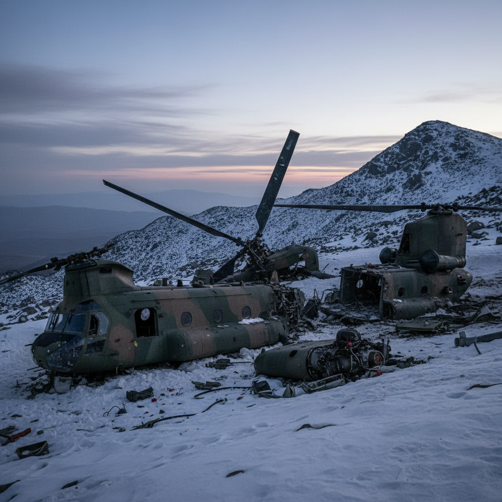 Kara Havacılık Komutanlığı'na Ait CH-47F Helikopteri Kaza Geçirdi