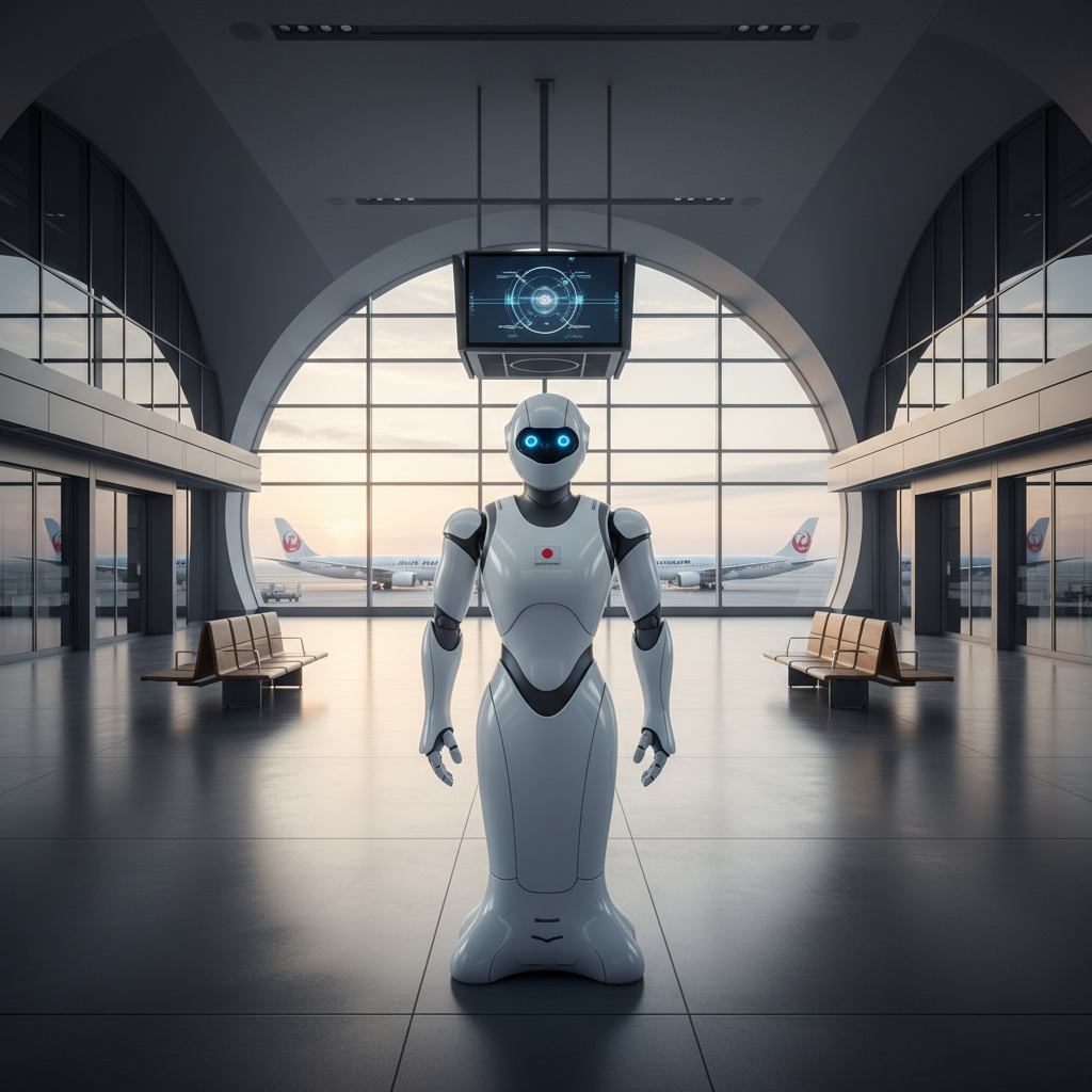 Japonya Hava Yolları, Havalimanlarında Humanoid Robot Denemelerine Başlıyor