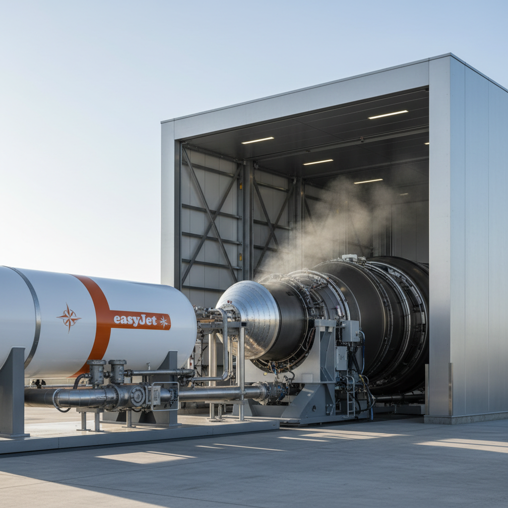 Rolls-Royce ve easyJet, 100% Hidrojenle Uçuş Motoru Testi Gerçekleştirdi