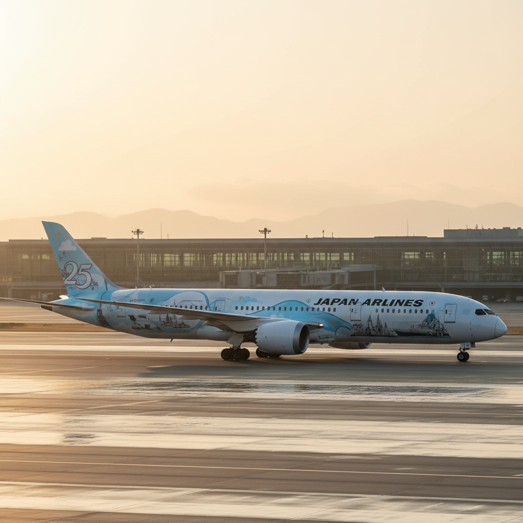 Japan Airlines, Tokyo DisneySea'nın 25. Yılı İçin Özel Uçak Tasarladı