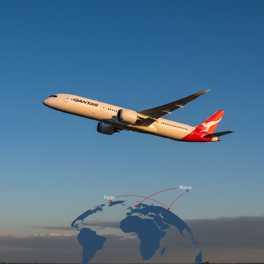 Qantas, Perth-Roma Seferlerini Uzatıyor: Yeni Yaz Programı Açıklandı