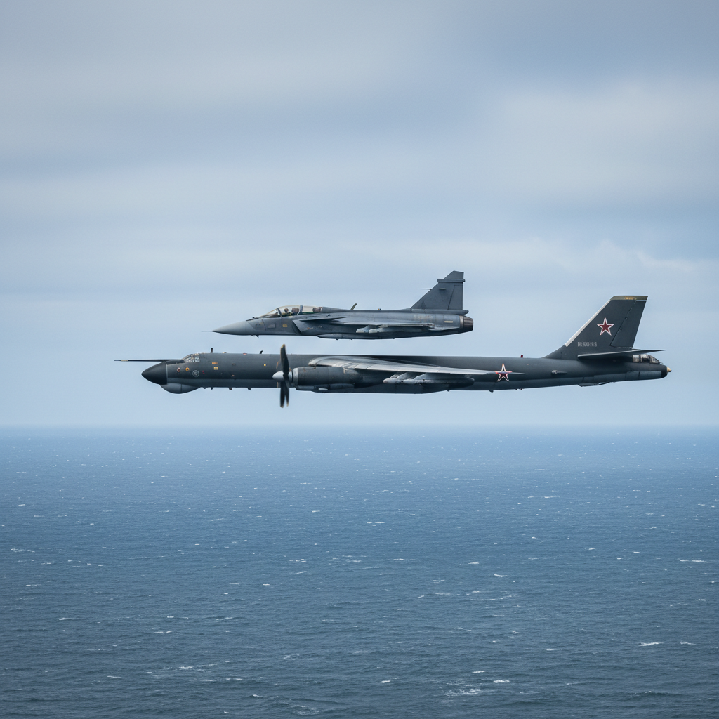 İsveç Hava Kuvvetleri, Baltık Denizi'nde Rus Bombardıman Uçaklarını Takip Etti