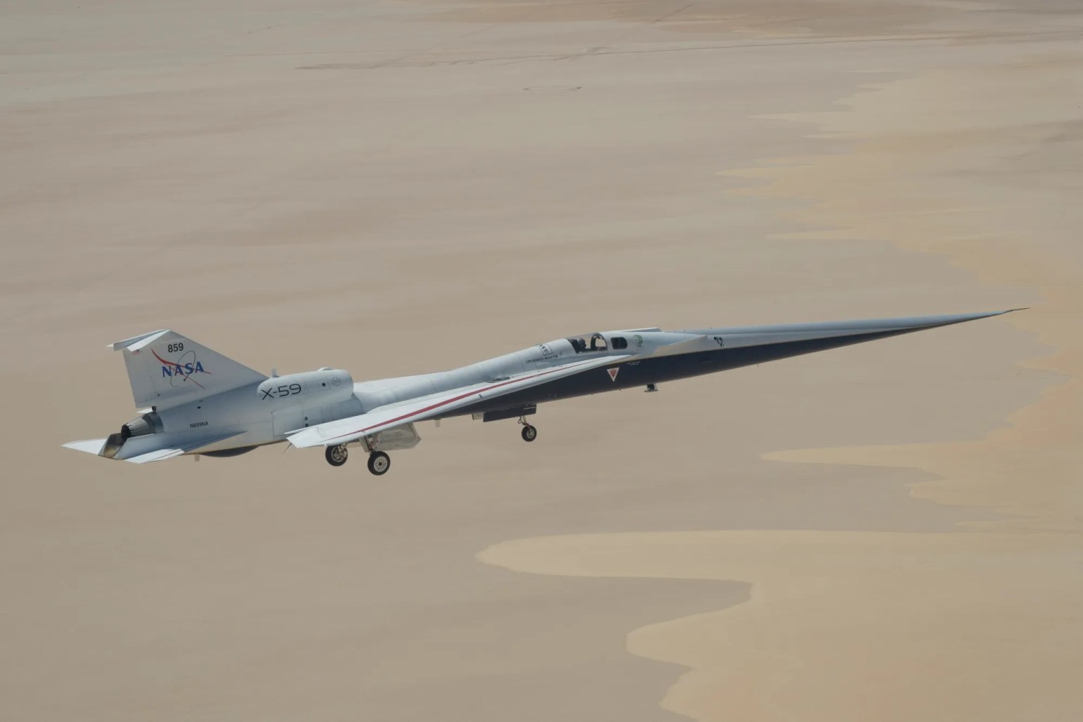 NASA'nın X-59'u Süpersonik Uçuş İçin Gün Sayıyor