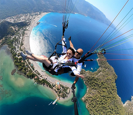 Fethiye'de Kurban Bayramı'nda Yamaç Paraşütü Rekoru Kırıldı