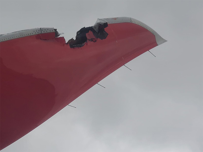 Iberia’nın İlk A350 Guayaquil Seferinde Talihsiz Kaza: Karşılama Töreninde Kanat Ucu Hasar Gördü